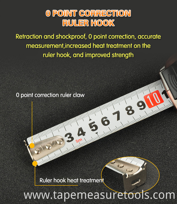 tape measure suppliers 3m 5m 7.5m 10m wear-resistant tape with copper-plated ruler shell